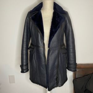 Gorgeous Lamb Leather Mink lining  Burberry Jacket